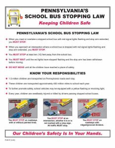 PA School Bus Stopping Law